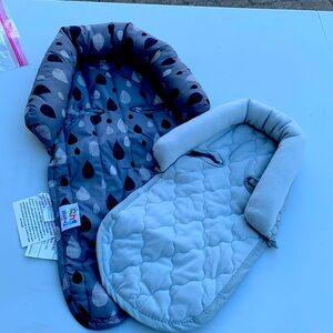 Travel Bug- Baby & Toddler 2-in-1 Head Support Duo Head Support for Car Seats